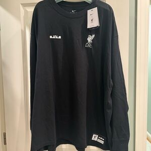 Nike Black Liverpool FC Long Sleeve Crewneck Shirt
